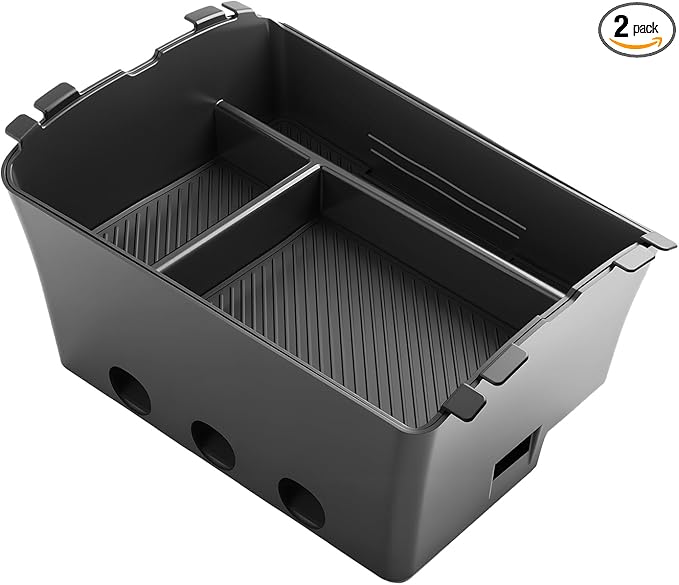 SKTU 2-Pack for 2026 Hyundai Palisade Center Console Organizer for 2026+ Hyundai Palisade Calligraphy Double Layers Console Tray Hyundai Palisade 2026 Accessories with Coin Holder (Calligraphy Only)