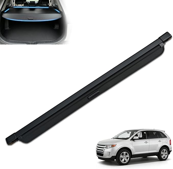 MIALUTY® Cargo Cover for 2008-2012 Ford Escape 3.0L Retractable Trunk Cover Escape Accessories Anti-Peeping Anti-Theft Privacy Screen,Trunk Luggage Shield Shade Carbon Fiber Texture