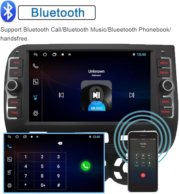 for Honda Fit Jazz Radio 2004-2007 Android 13 Car Stereo, 8” IPS Touch Screen GPS Navigation for Car Head Unit Built-in DSP Wireless/Wired Carplay Android Auto with Free Rear Camera (2GB RAM+32GB ROM)
