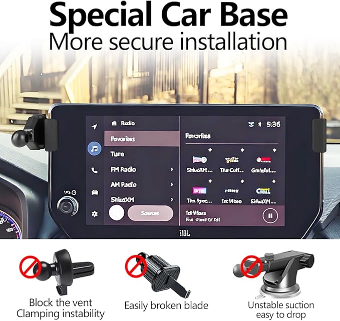 Car Magnetic Phone Mount for Toyota RAV4 2019-2025 [ 10.5 inch Touch Screen ] Auto Interior Accessories Best Cellphone Holder Mobile Cradle Cell Phones Navigation Charging Screen Magnet Stand