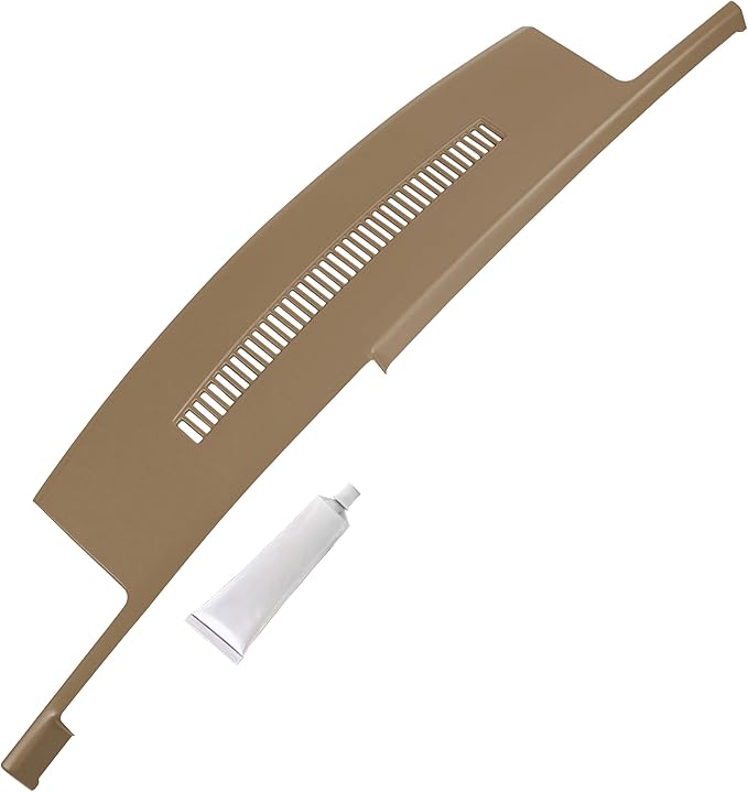 DashSkin Dash Cover Compatible with 1988-1994 C1500 C2500 C3500 K1500 K2500 K3500 Silverado Sierra Tahoe Yukon Suburban in Saddle (Tan) - Hard Molded Plastic Dashboard Cap