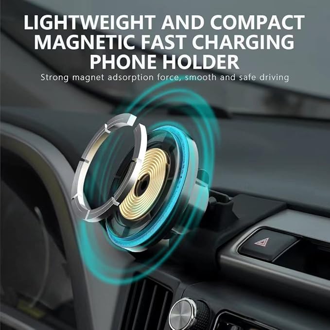 Magnetic Wireless Car Mount Charger,fit for Toyota RAV4 Accessories 2018-2013,15W Fast Charging Air Vent Mag-Safe Car Phone Holder, Compatible with iPhone 14/13/12 Series/Mag-Safe Case
