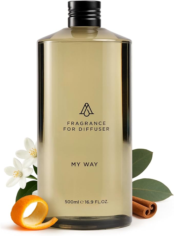 AromaPlan Hotel Scents My Way 16 Fl Oz (473ml), Home Luxury Aroma & Hotel Diffuser Oil- Hotel Diffuser Oil for Aromatherapy- USA Made, Bigger Bottle, Bolder Aroma & Longer Lasting