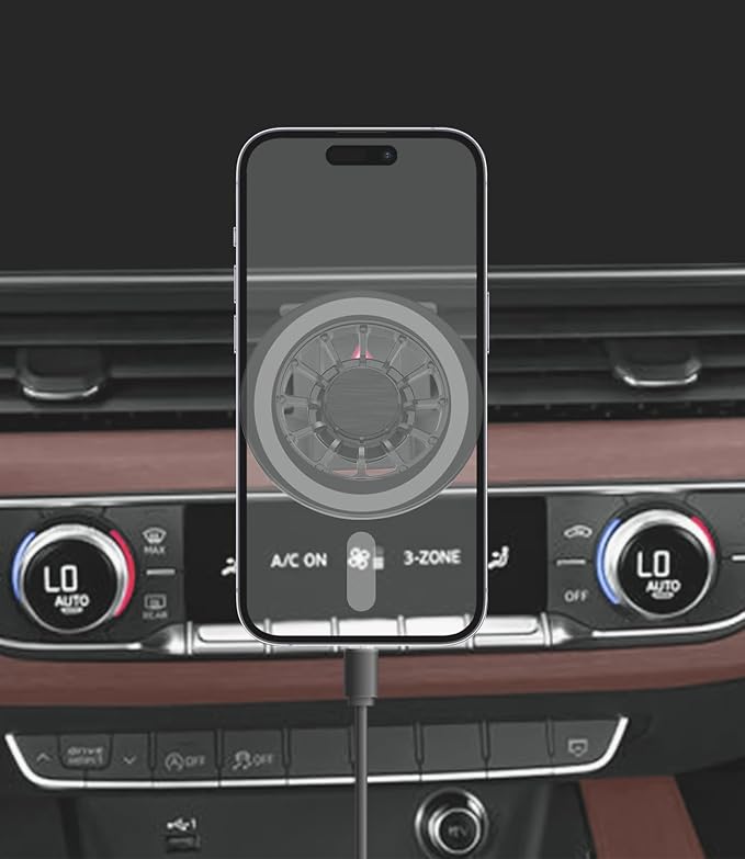 Phone Mount for MagSafe, Exclusive Fit for 2017-2025 Audi A4 S4 A5 S5 RS4 RS5 allroad, Fit for MagSafe iPhone 16/15/14/13/12/Mini Series, Super-Strong Magnet for Air Vent Accessories Holder