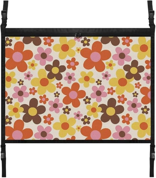 Car Roof Storage Bag Flower Series Car Organizer for Car Seat Multi-Purpose Car Bag Storage Box Organizer Pouch Pocket Can Hold Mobile Phone, Wallet, Glasses