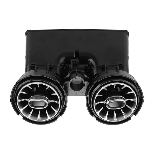 Rear LED Turbine Air Vent Kit, 64 Color Ambient Lighting, Ideal Cooling System Upgrade Replacement, 2019 2021 GLC C Class X253 W205 Fit