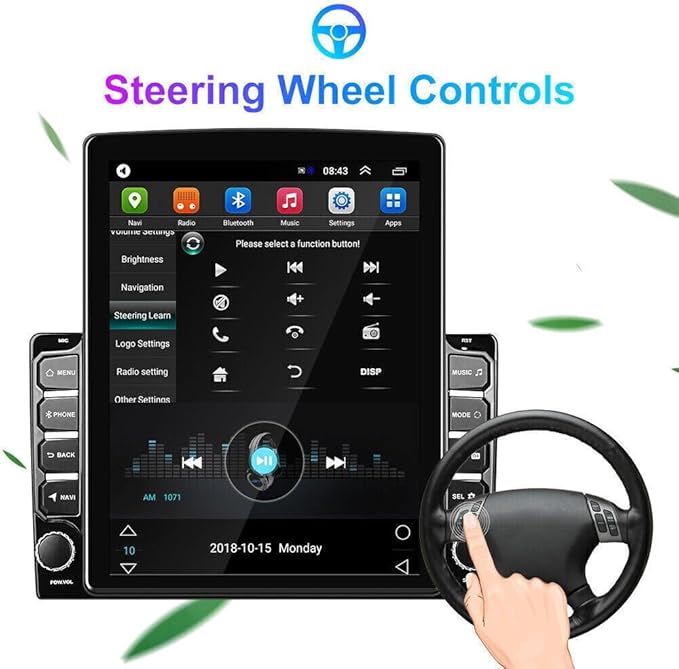 Android 14 Car Stereo Radio fit for Ford F150 F-150 2004 2005 2006 2007 2008 9.7" Touch Screen Car Radio Multimedia Player with Wireless Carplay & Android Auto WiFi Bluetooth GPS Backup Camera