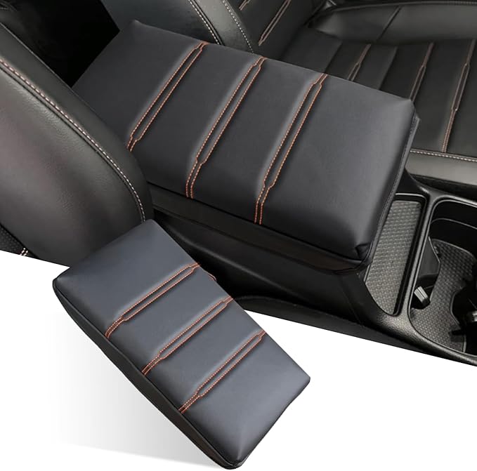 for CRV Center Console Cover 2026 2025 2024 2023 - [Upgraded] Thick & Soft Leather Anti-Slip Middle Armrest Cushion Protector for Honda CRV 2023 2024 2025 2026 Interior Accessories