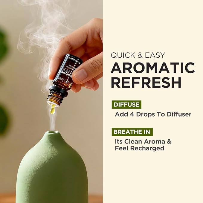 100% Pure Eucalyptus Essential Oil - 0.34 Fl Oz - Eucalyptus Oil for Hair, Skin, Diffuser, Aromatherapy & DIY Candle Making Scent