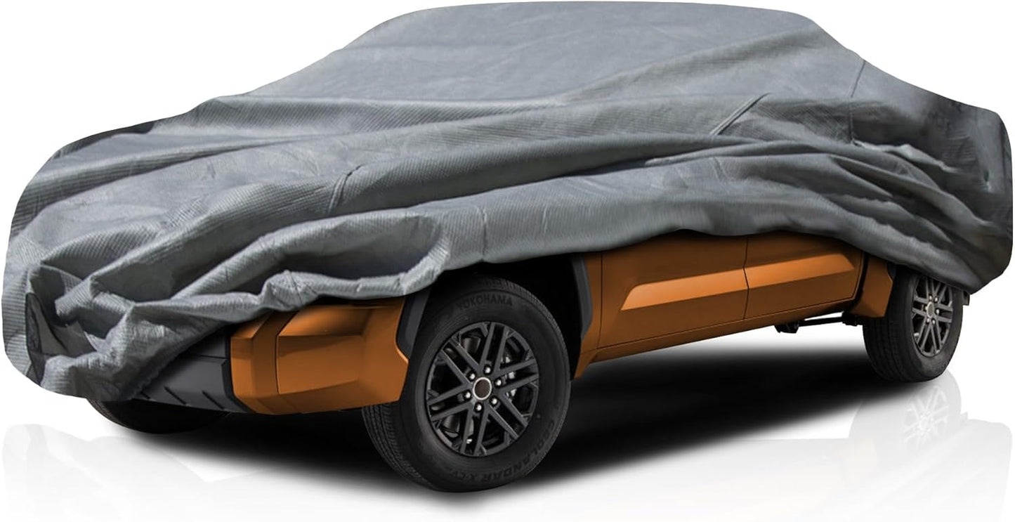 5 Layer Full Truck Cover - Semi Custom Fit for Chevrolet Silverado 1999-2019 Extended Cab 6.6ft. Bed | All-Weather Protection: Waterproof, Dustproof, Windproof, UV-Resistant