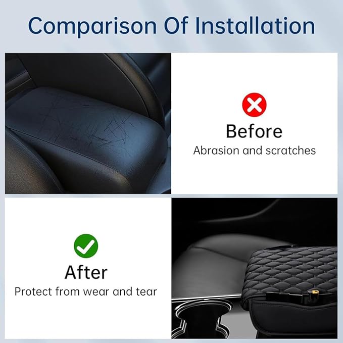 Car Center Console Cover for Acura RDX 2007-2019 2020 2021 2022 2023 2024 2025,Arm Rest Lid Cushion Protector Multifunctional Armrest Cushion Pad Interior Accessories,Red