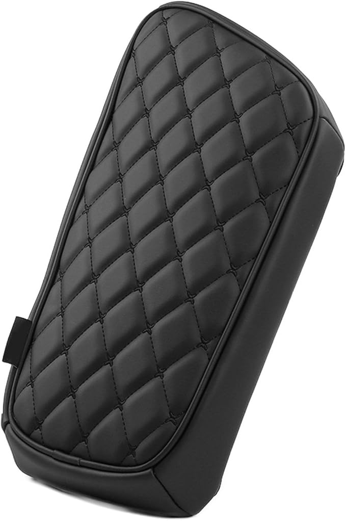 Car Armrest Cushion Cover Compatible with KIA EV6 2022-2026 Accessories, Leather Center Console Armrest Pad(Black)