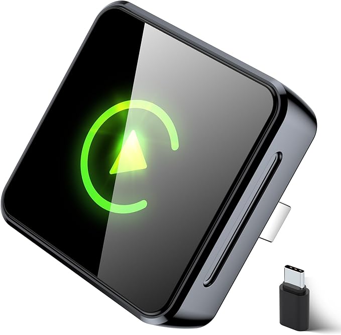 Wireless CarPlay Adapter 2026 Upgraded, 2-in-1 Adapter Converts Wired to Wireless Dongle, 5GHz WiFi Auto-Connection, Plug & Play for Cars with Factory Wired CarPlay/Android Auto (Grey)