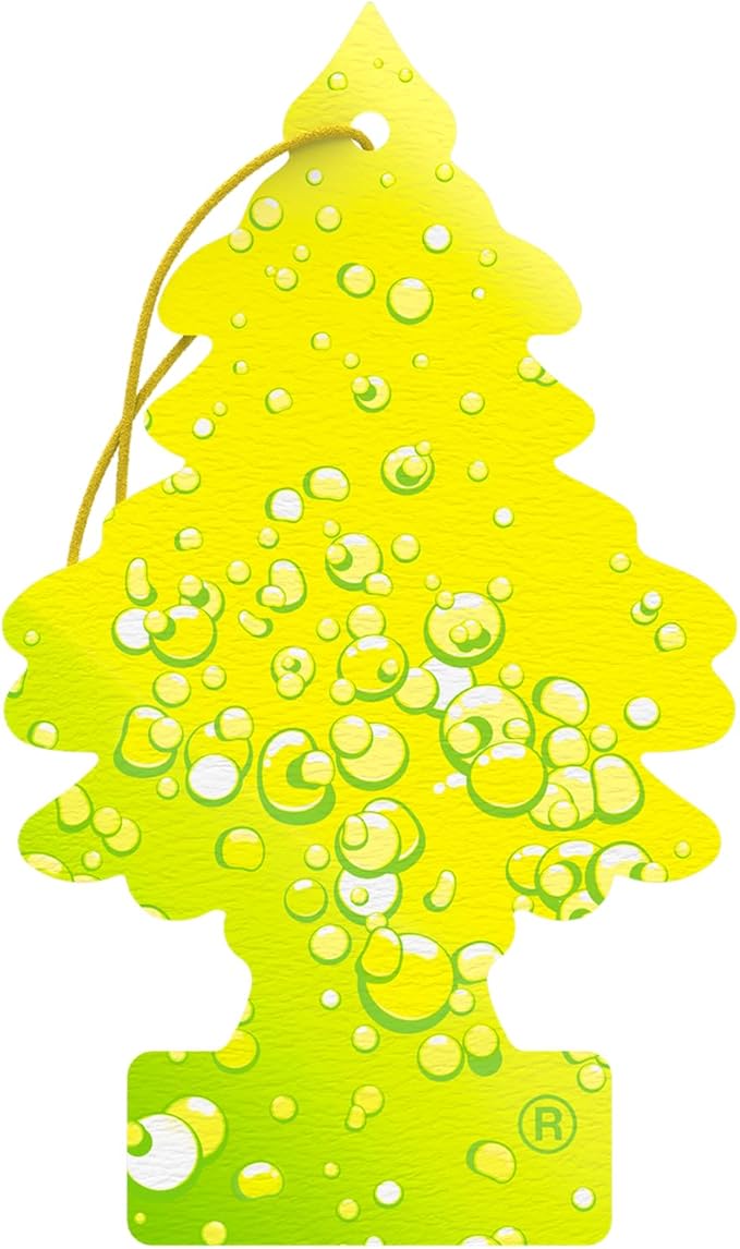 Little Trees Air Freshener Tree MTR0073 Sherbet Lemon Fragrance for Car Home Boat Caravan - Single Pack
