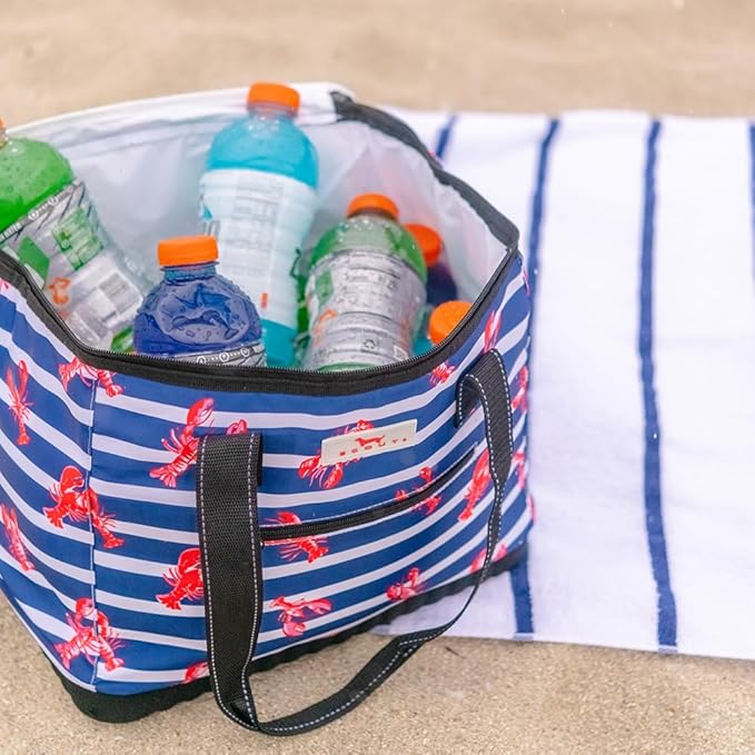 SCOUT The Stiff One - Large, Soft, Lightweight, Insulated Cooler with Hard Bottom, Beach, Family, Travel, Picnic Cooler