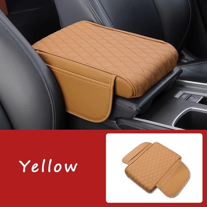 Car Armrest Cushion for Mazda CX-30 2019–2025 2026 DM,Multifunctional Car Armrest Heightening Pad,Car Center Console Cover,Waterproof Nappa Leather Arm Rest Protector,Brown