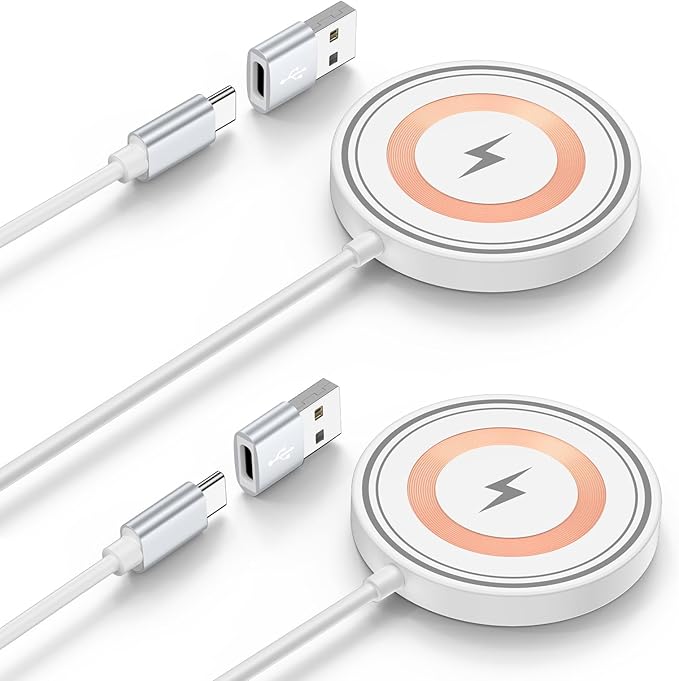 for Pixel Wireless Charger Magnetic Wireless Charger Fast Charging Pad Pixelsnap Phone Charger for Google Pixel 10a 10 Pro 10 Pro XL 9A 9,15W MagSafe Charger USB-C/A Compatible iPhone 17 Pro Max 16 15