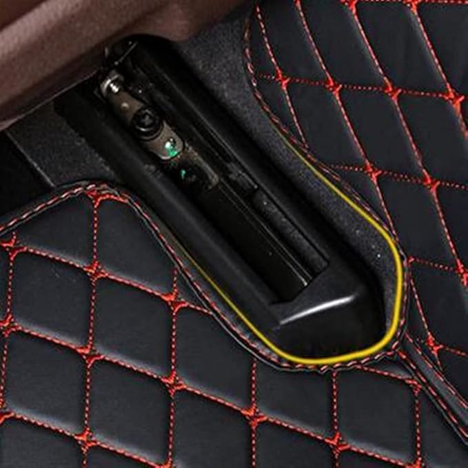 Custom Making Car Floor Mats Compatible with Audi BMW Mercedes-Benz Toyota Lexus Honda Infiniti Nissan Hyundai Kia All Models 2005-2026 (Black Gold)