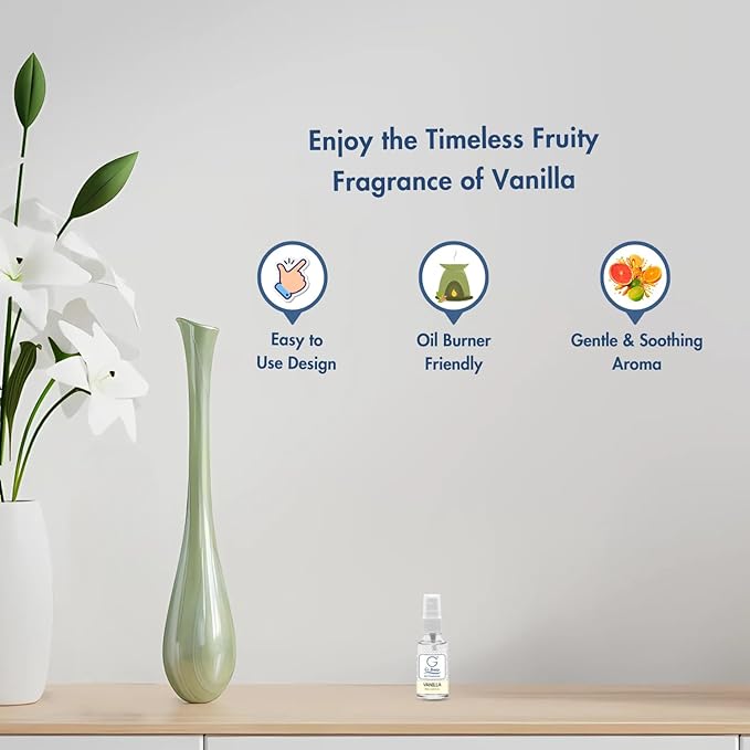 G's Breeze Vanilla Air Freshener – Rich, Creamy Aroma of Vanilla - Sweet Floral Scent - Ideal for Home, Car, Office - Long-Lasting Fragrance - Create a Serene Ambiance Around You