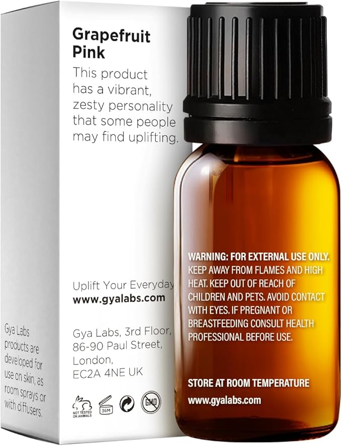 100% Pure Grapefruit Essential Oil - 0.34 Fl Oz - Grapefruit Oil for Hair, Skin, Diffuser, Aromatherapy & DIY Candle Making Scent