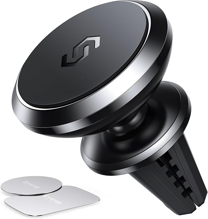 SYNCWIRE Magnetic Phone Holder for Car, Super Strong Magnet Phone Holder Mount Air Vent 360° Rotatable Cell Phone Holder Mount for Car Compatible iPhone 17 16 15 14 13 12 11 Pro Max, X XS XR,Android