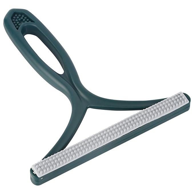 Pet Hair Remover Special Cat and Dog Hair Remover Multi Fabric Edge and Carpet Rake Scraper Dog Hair Remover for Rugs, Couch and Pet Towers(Silicone and ABS)