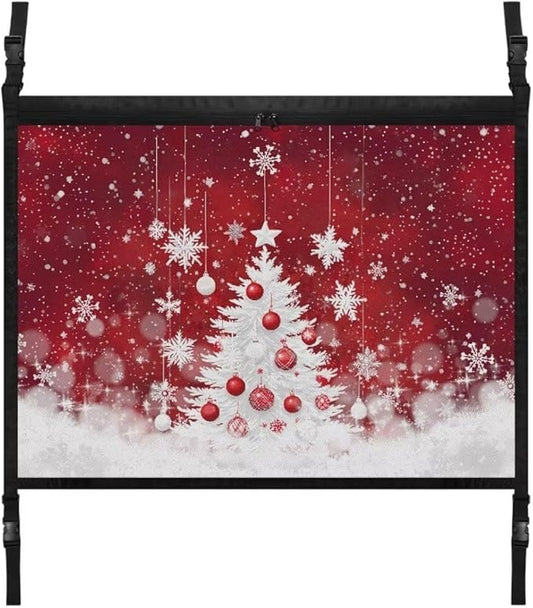 Car Roof Seat Organizer White Christmas Tree Hanging Car Storage Bag Inner Car Accessories Storage for Kids Pets' Items for Travel