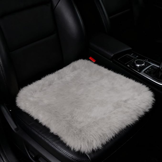 18 Inch Car Seat Plush Cushion Seat Non-Slip Protector Pad for Auto Interior Accessories Office Chair