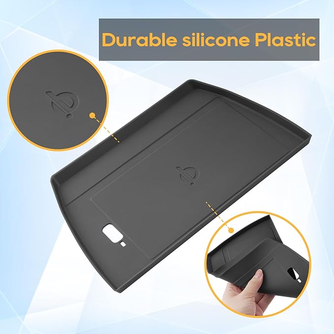 for 2025 Forester Wireless Charging Pad Mat Accessories, Non-Slip Waterproof Console Protection Mat - Forester(Premium/Sport/Limited/Touring) for Center Console, Silicone Black