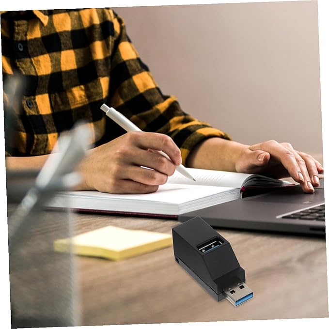 ARTIBETTER USB Hub Adapter Ports Portable USB Splitter for Laptop Design for Mouse Keyboard and Printer Compact and Expander