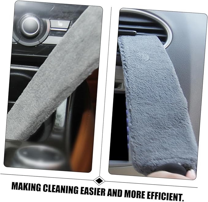 SOLUSTRE 3pcs Car Vent Cleaning Brush Mini Duster for Automotive Air Conditioner Outlet Soft Bristles for Detailed Cleaning Cars Homes and Offices Lightweight and Portable Auto Detailing