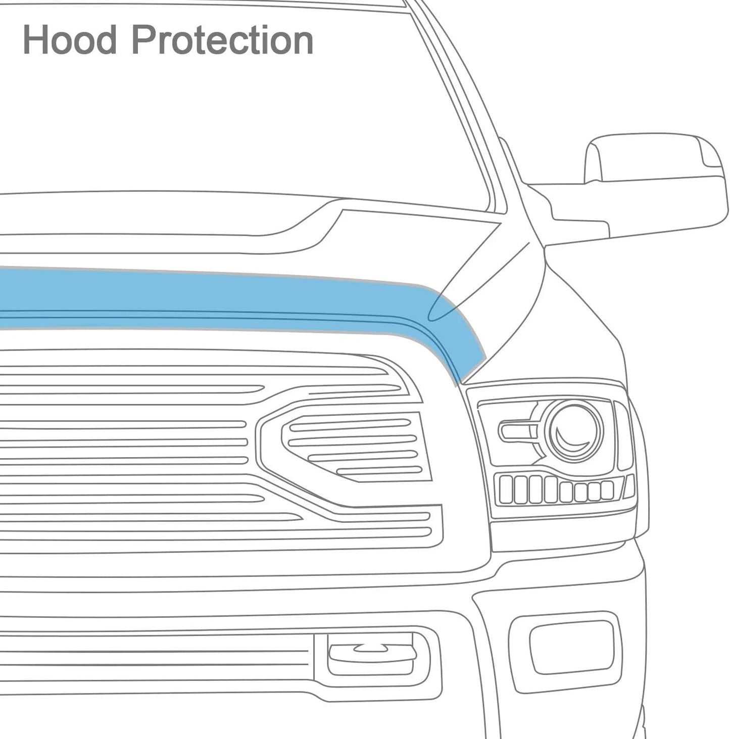 Auto Ventshade [AVS] Carflector Hood Shield / Protector | Fits 1998 - 2002 Honda Accord | Medium Profile Bug Deflector - 1 pc., Dark Smoke | 20942