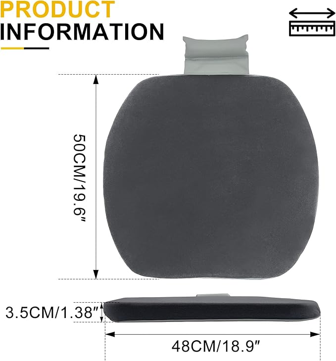 Graphene Car Seat Cushion, Comfort Memory Foam Car Cushions for Driving, Advanced Lumbar Helps Relieve Pressure Points, Molds to Any Body, Drive in Heavenly Comfort in Any Vehicle