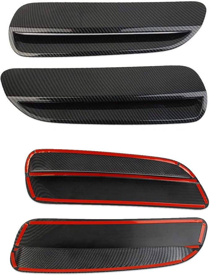 Car Engine Hood Air Outlet Vent Cover Trim Compatible with Pontiac G8 08-09/Holden Commodore 06-12 Car Front Engine Hood Vent Air Flow Intake Body Moulding Protection Cover decoration (carbon fiber)