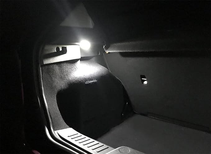 iJDMTOY Super Bright 2W High Power Xenon White Full LED Trunk Cargo Area Light w/Switch Compatible with Lexus, Compatible with Toyota, Powered by 18-SMD LED Diodes