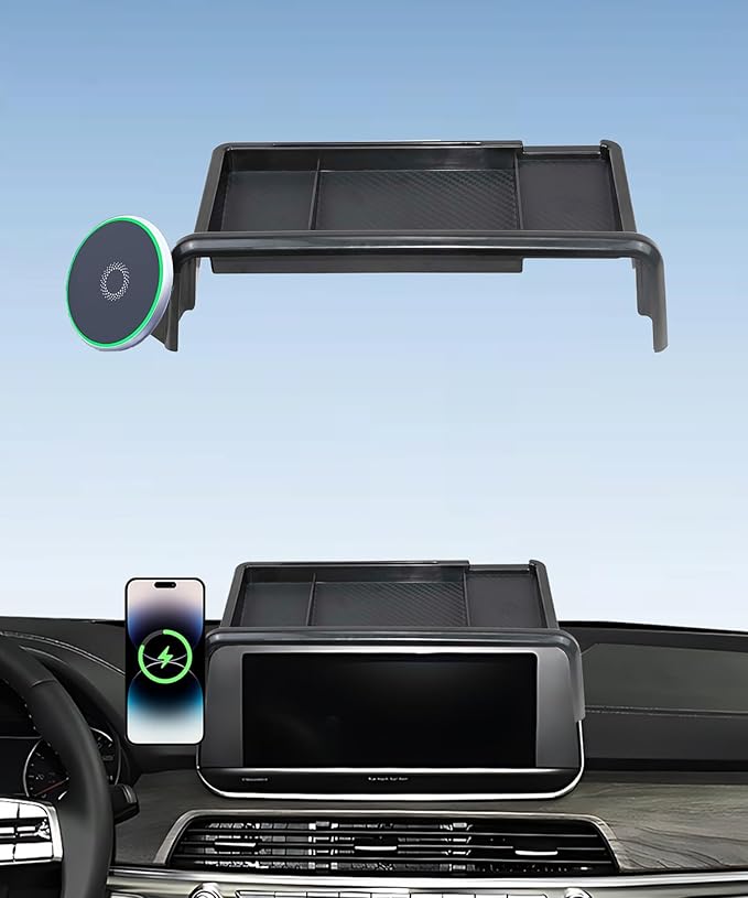 Car Phone Holder for KIA Telluride 2020 2021 2022 Accessories Apply to 10.25 Inch Touch Screen 15W Fast Wireless Charger Screen Fixed Clip Cell Phone Mount