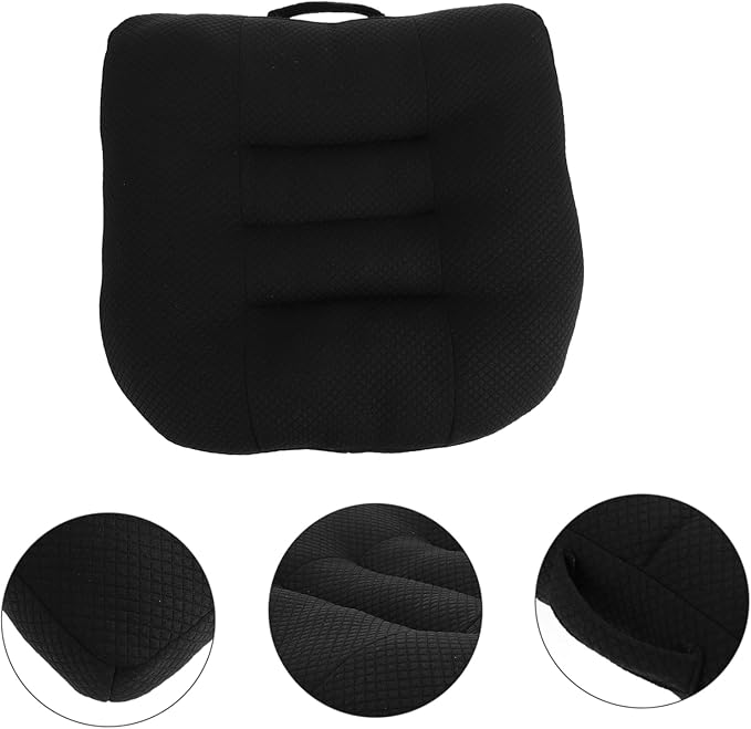 Unomor Car Seat Cushion Lumbar Support Pad for Driving Breathable Heightening Seat Pillow for Short Drivers