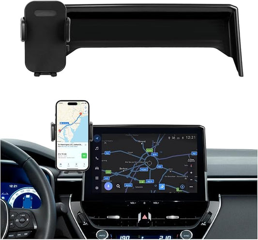 Car Phone Holder Fit for 2019-2025 Toyota Corolla / 2022-2025 Toyota Corolla Cross Accessories Phone Mount 8-inch Screen Fixed Clip, Cell Phone Automobile Cradles Hands-Free 360 Degree Rotation
