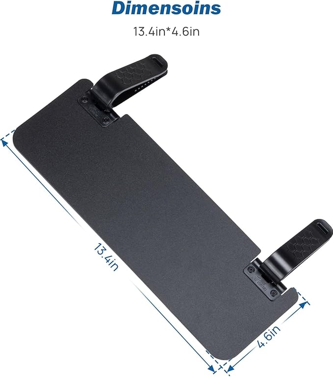 JOYTUTUS Sun Visor Extender for Cars, Sun Visor Extension Universal Sun Blocker UV400, Adjustable Visor Extension for Car Visor,Double-Clip,Anti Glare Stray Light