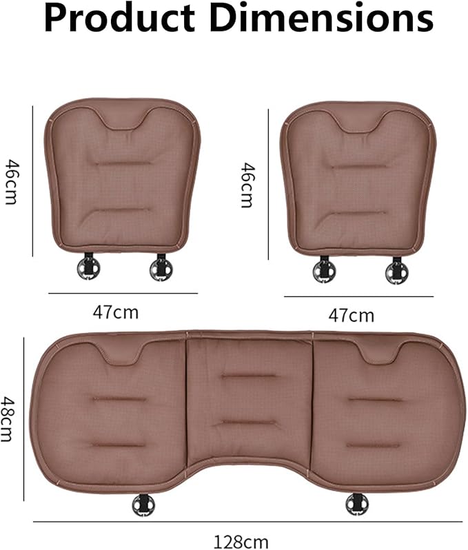 Car Seat Cushion for Porsche Macan 2015-2025-pr, Breathable Non-Slip Driver Seat Pad Ergonomic Memory Foam for Long Driving Car Office,B/3Pcs-Red