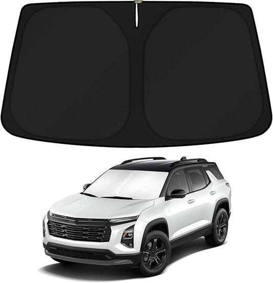 KUST Windshield Sun Shade for 2025 2026 Chevy Chevrolet Equinox Accessories Sunshade Foldable Chevy Chevrolet Equinox Sun Visor Protector Blocks UV Rays Keep Your Car Cooler
