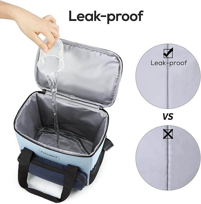 TOURIT Small Soft Cooler Bag Insulated, 24/35/46-Can Lunch Cooler Bag, Ice Chest, 14.6/24/32L Leakproof & Portable Coolers for Picnic, Beach, Camping, Work, Travel, Trip