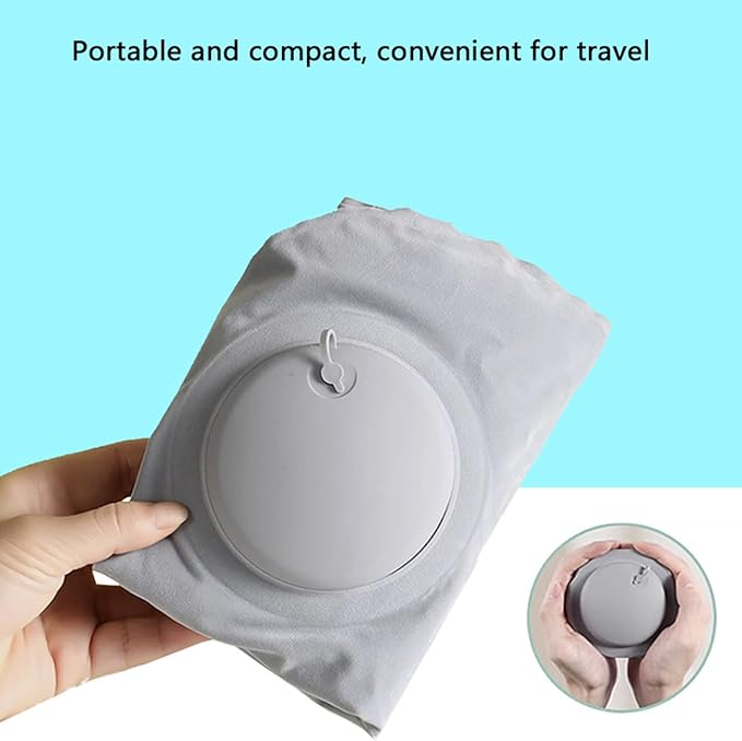 Lumbar Support Pillow for Office Chair and Car Seat, Inflatable Travel Back Rest Cushion for Airplane,Versatile Use Lower Back Cushion,Back Support Pillow, Protable Foldable Design