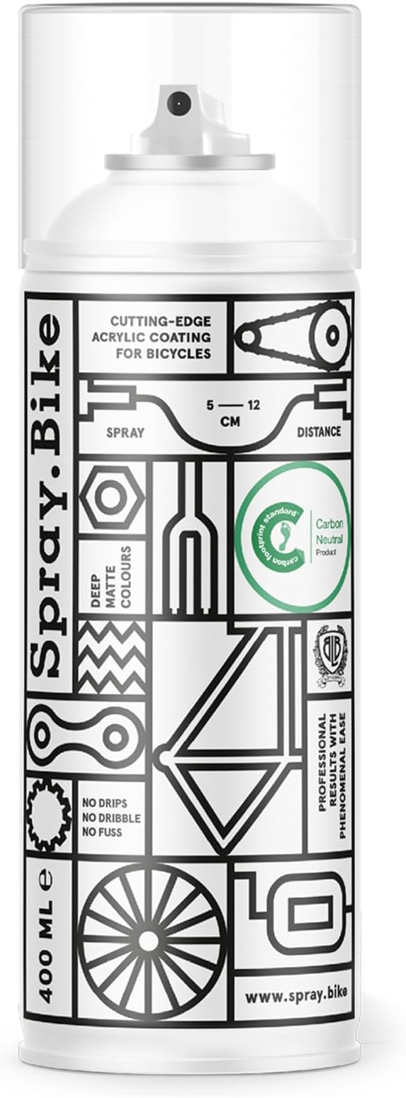 Spray.Bike Spray Paint - Whitechapel | Designed Mainly for Bicycles | Multi-Use Acrylic Spray Paint for Metal, Plastic | High Coverage Bike Paint, 400ml