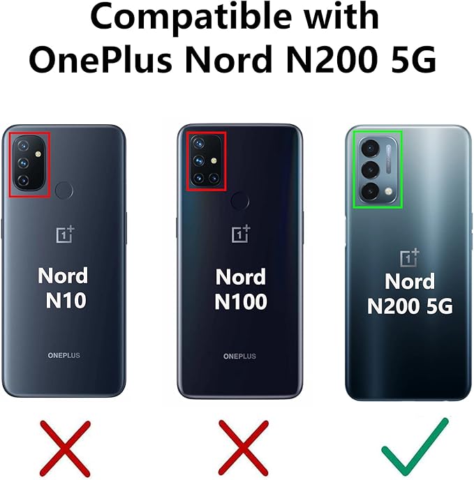 for OnePlus Nord N200 5G Case,with Screen Protector,[Military Grade] 16ft. Drop Tested Cover with Magnetic Kickstand Car Mount Protective Case for OnePlus Nord N200 5G, Blue