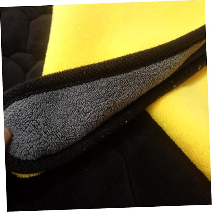 Ipetboom Refined Stitched Car Wash Towels Microfiber Car Cleaning Cloths Safe for Surfaces Windshield Interior Rv