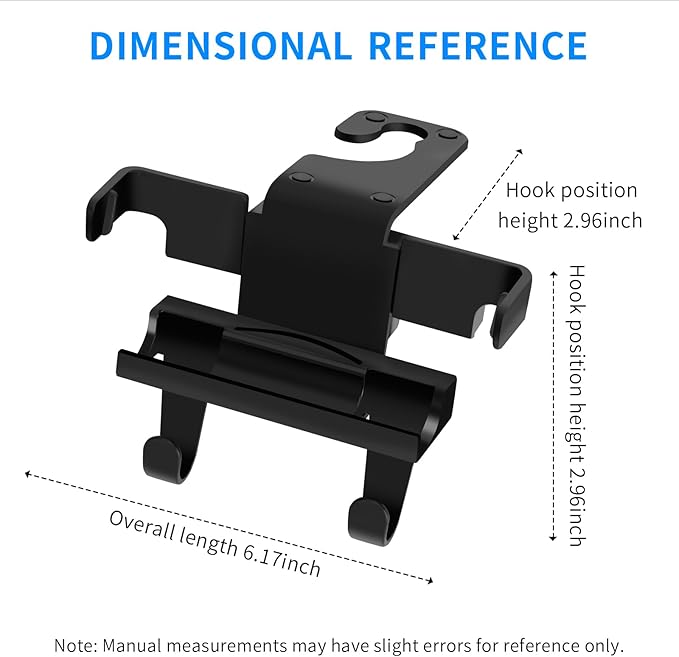Upgraded Car Headrest Hidden Hook 2 in 1 Car Seat Hooks with Phone Holder for Purse, Hangers Vehicle Organizer ，Durable Hanger Storage Holder Organizer