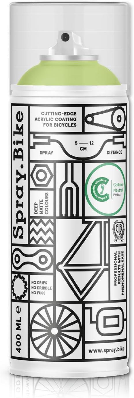 Spray.Bike Spray Paint | Designed Mainly for Bicycles | Multi-Use Acrylic Spray Paint for Metal, Plastic | High Coverage Bike Paint, 400ml, Whetstone