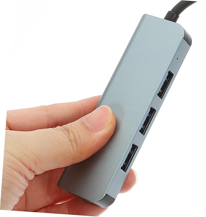USB Hub Splitter USB Expander for Laptop Compact Design with Fast Data Transfer up to Compatible with Keyboards Mice and More