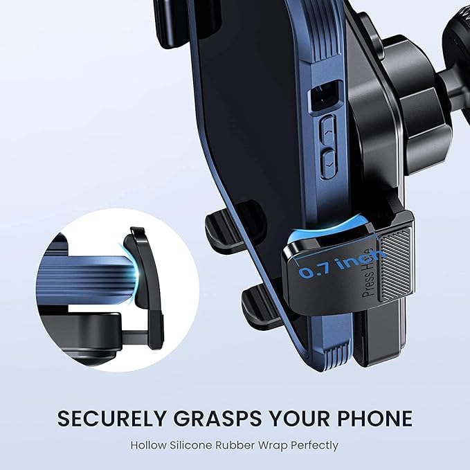 GUWEZ Phone Holder Car Mount for iPhone[Powerful Suction]Phone Mount for Car Dashboard Windshield Air Vent Universal Accessories[Thick Cases Friendly]Automobile Cell Phone Holder Fit iPhone Smartphone